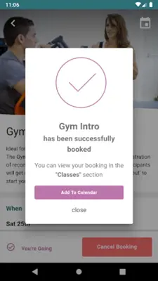 Welcome Gym android App screenshot 2